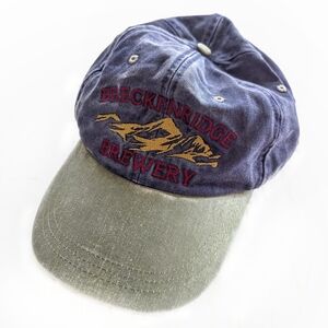 Breckenridge Brewery - Vintage Faded Denim Baseball Cap Adjustable Velcro Hat